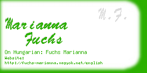 marianna fuchs business card
